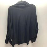 Fever Size Small Black Knit Cowl Neck Tunic Faux Wrap Sweater Top. Preowned Photo 2