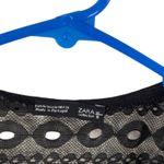ZARA WB Collection Women's Size Medium Black Lace Sleeveless Grunge Top Photo 6