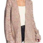 Retrology Plus Sz 2X Knit Pink Cardigan Sweater Open Stretch Drop Shoulders Photo 1