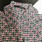 Atos Lombardini Long Sleeve Stretchy Mini Dress Pink Grey Mod Retro EU40 US Sz S Photo 4