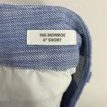 Loft Monroe Shorts Womens 14 Blue Cotton Preppy Coastal Grandma Capsule Parisian Photo 2
