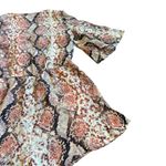 Lovers + Friends  Epiphany Shorts Romper Snake Print Flowy Lace Up Size Small Photo 10