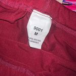 Women’s Maternity Leggings Red Burgundy Stretch Over Belly Pants M Size undefined Photo 1