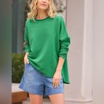 Frank & Eileen  $218 Anna Green Triple Fleece Sweater Capelet Coastal Fall Photo 7