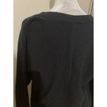 Talbots  Black V Neck 3/4 Sleeve Sweater Womens Size S Photo 4