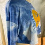 SheIn  Blue Tie-Dye Long Sleeve with Yellow Smile Graphic Photo 11