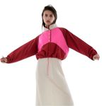 ZARA  Cropped Shearling Retro Colorblock Jacket M Photo 1