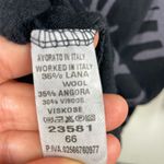 New Collection Italy Angora Blend Pullover Light Sweater tight Knit Abstract S/M Black Photo 10