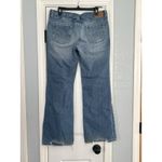 American Eagle Boyfriend 77 Jeans Womens 12 Regular Distressed Wide Leg Mid Rise Photo 2