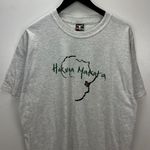 Hanes Vintage Hakuna Matata Kenya T-Shirt Beefy Large Gray Africa Map Unisex Fit Photo 4
