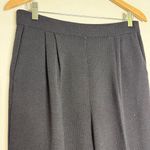 St. John Basics Black Straight Wide-Leg Knit Pants Size 8 Photo 4