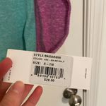 Adidas NEW  women’s turquoise purple lightweight cutout back‎ long sleeve top S Photo 3