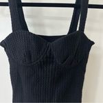 We Wore What Danielle Bernstein x Black Cable Knit Corset Top, Size S Photo 3