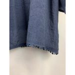 Carolyn Taylor Women’s Blue 3/4 Bell Sleeve Notch Neck with Lace Yoke Size 2X Photo 4