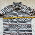 Panhandle Rough Stock Pearl Snap Western Shirt Women's M Aztec Print Cowgirl NWT White Size M Photo 10