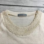 Olivia Moon  Cream Embellished Sweater Photo 2