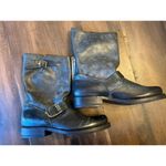 Frye Womens Ankle Boots Veronica Short Distressed Black Size 6 New With Tags Photo 1