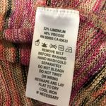 Nic+Zoe  Womens Cardigan Sweater Thin Knit Colorful Striped Size S Photo 3