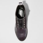 Mossimo Supply Co Mossimo Rihanna Lace Up Velvet Grey Combat Boots 6.5 Photo 2