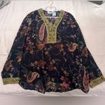 White Stag  Multicolor Paisley Sheer Blouse Photo 0