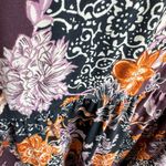 Maurice's 24/7 Purple Orange Floral Long Sleeve V-Neck Knee Length Dress Size 4X Photo 4