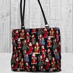 Adorable Santa Claus designed tote bag! Black Photo 0