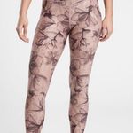Athleta Salutation Stash Pocket 7/8 Printed Leggings Inner Beauty Hearth Rose Photo 0