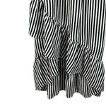 Tommy Bahama  Off-Shoulder Black & White Striped High-Low Midi Dress XS Photo 5