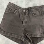 Forever 21 Black - grey high waisted denim booty shorts Photo 2