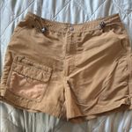 Tan Cargo Shorts with Elastic Waistband and Drawstring Size 10 Photo 0