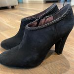 Tahari Rosalee Black Suede Leather Heel Bootie Size 6 Photo 4
