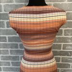 Aritzia Wilfred Cut Out Knit Bodycon Dress Womens Size Small Orange Photo 4