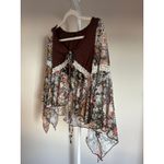 SheIn Babydoll Top Cottagecore Y2K Fairycore Flowy Long Sleeve - Size S / 4 Lace Trim Photo 4