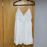 Speechless  White Spaghetti Strap Crochet Top Juniors' Dress - Size Large Photo 1