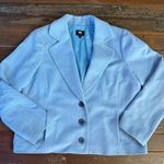 W By Worth  Cropped Boxy Light Blue Women’s Wool Blazer ~ Size Medium 💛🍄 Photo 1