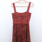 Max‎ and Cleo Womens Maxi Dress Size 6 Rust Pleated Boho Chic Coastal Resortwear Red Photo 7