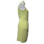 Song of Style Woodrow Mini Dress Small Key Lime Green Jersey Coctail Party Knot Photo 6