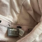 Puma  Womens XL Hoodie Sweatshirt Pullover Pink Beige Logo Casual Photo 2