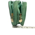 None Nylon Small Makeup Pouch Double Zipper Cosmetic Bag Travel Photo 5