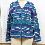 Ladies' Le Moda Vintage Knitted Cardigan Sweater Medium Green Photo 0