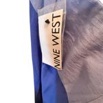 Nine West Color-Block Halter Maxi Dress Sz XL Clematis Blue Photo 5