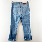 Madewell Cali Demi Boot Cut Jeans in Bess Wash Blue Button front Edition 6 P Photo 4