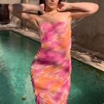 ZARA Printed Tulle Dress Photo 0