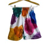 Savage Tacticians Shorts Womens Small Floral Multicolor Embroidered Gym Workout White Photo 1