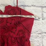 Maeve  Anthropologie Red Lace Summer Moon Dress Womens  Strappy babydoll 12 Photo 2