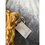 Fashion on Earth Gold Flower Tie Strap Ruffle Mini Summer Dress Size Small Photo 4