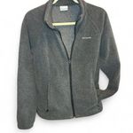 Columbia Women’s Fleece Zip-Up Jacket – Charcoal Gray, Size M Photo 6