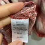 Melrose and Market  Red Plaid Long Sleeve Wrap Mini Dress Size S Photo 4