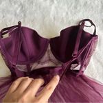 Victoria's Secret  Maroon Lace Babydoll Lingerie Top Women's Size 34C Photo 9