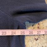 Talbots  Womens 2X Navy Blue Textured Knit Crewneck 3/4 Sleeve Sweater Button Det Photo 5